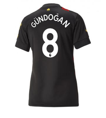 Manchester City Ilkay Gundogan #8 Bortedrakt Kvinner 2022-23 Kortermet